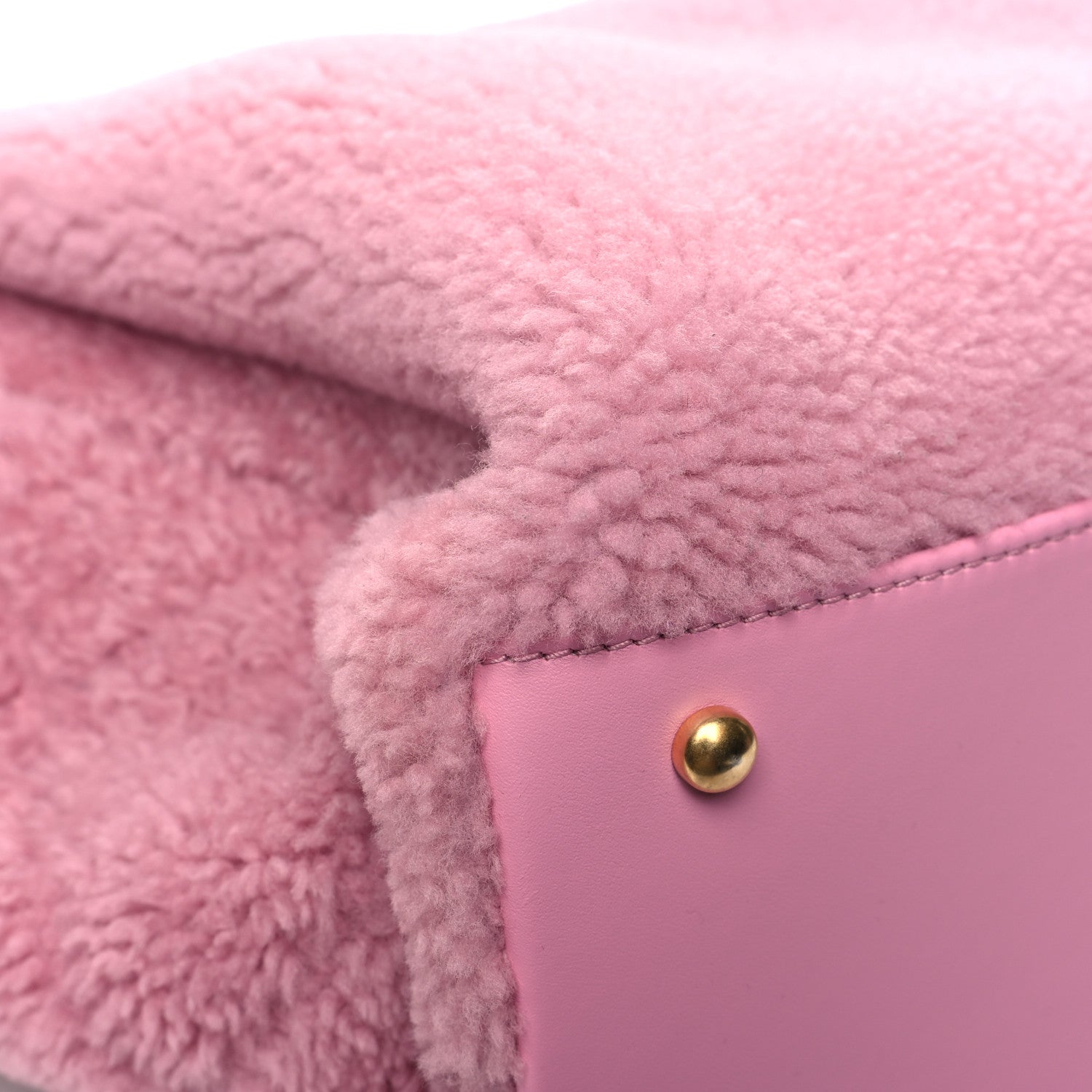 Chanel Shearling Lambskin Medium Deauville Tote Pink 12 of 14