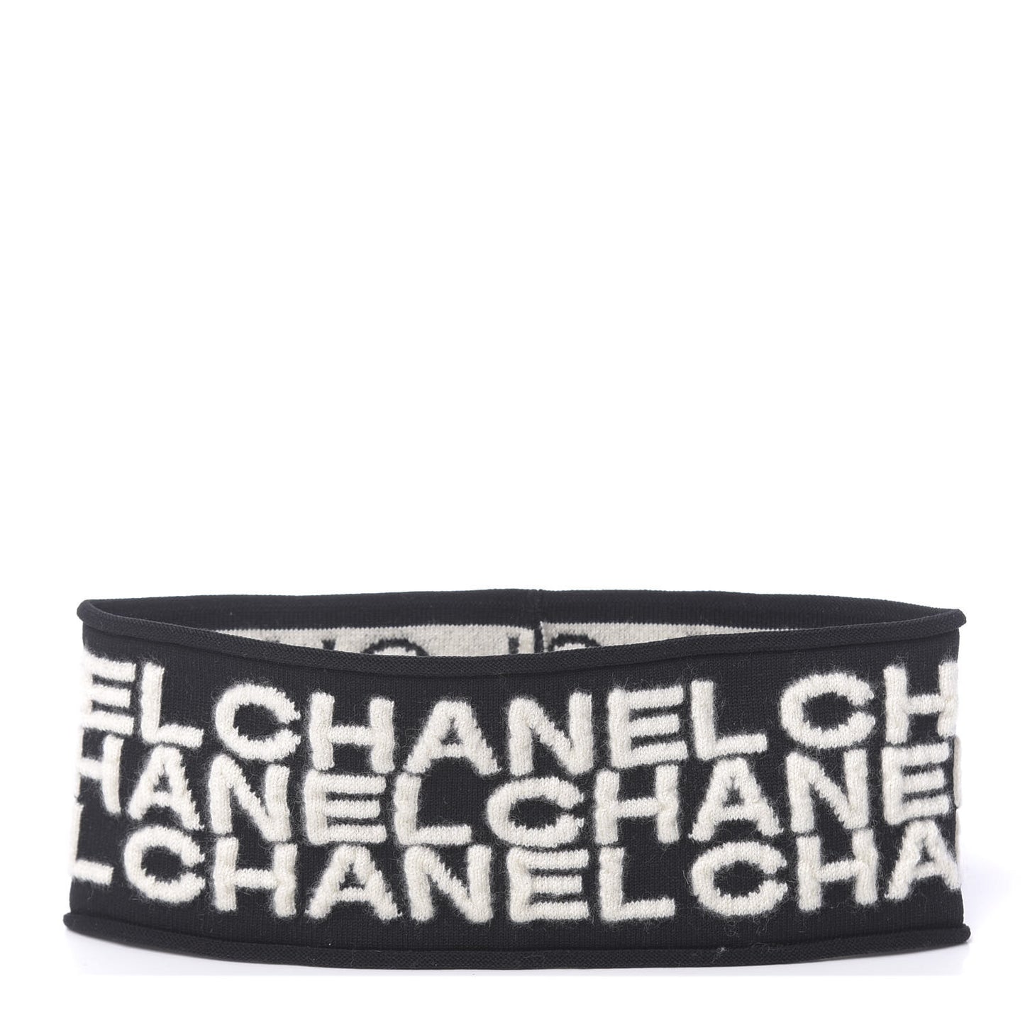 Cashmere Logo Headband Black White