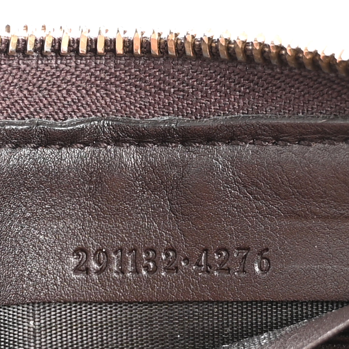 Guccissima Signature Sukey Zip Around Wallet Brown