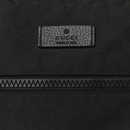 Gucci Nylon Monogram Medium Flat Messenger Bag Black 8 of 10