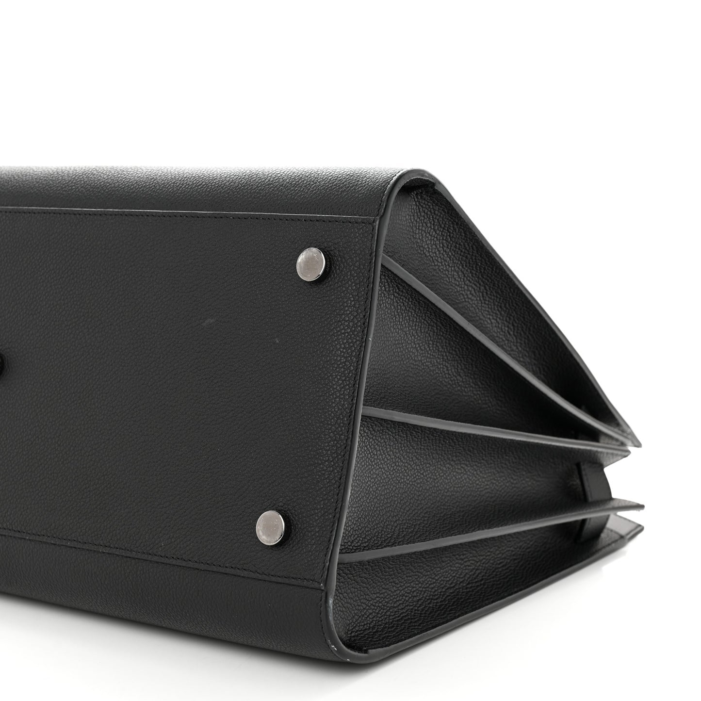 Grained Calfskin Large Sac De Jour Carryall Black