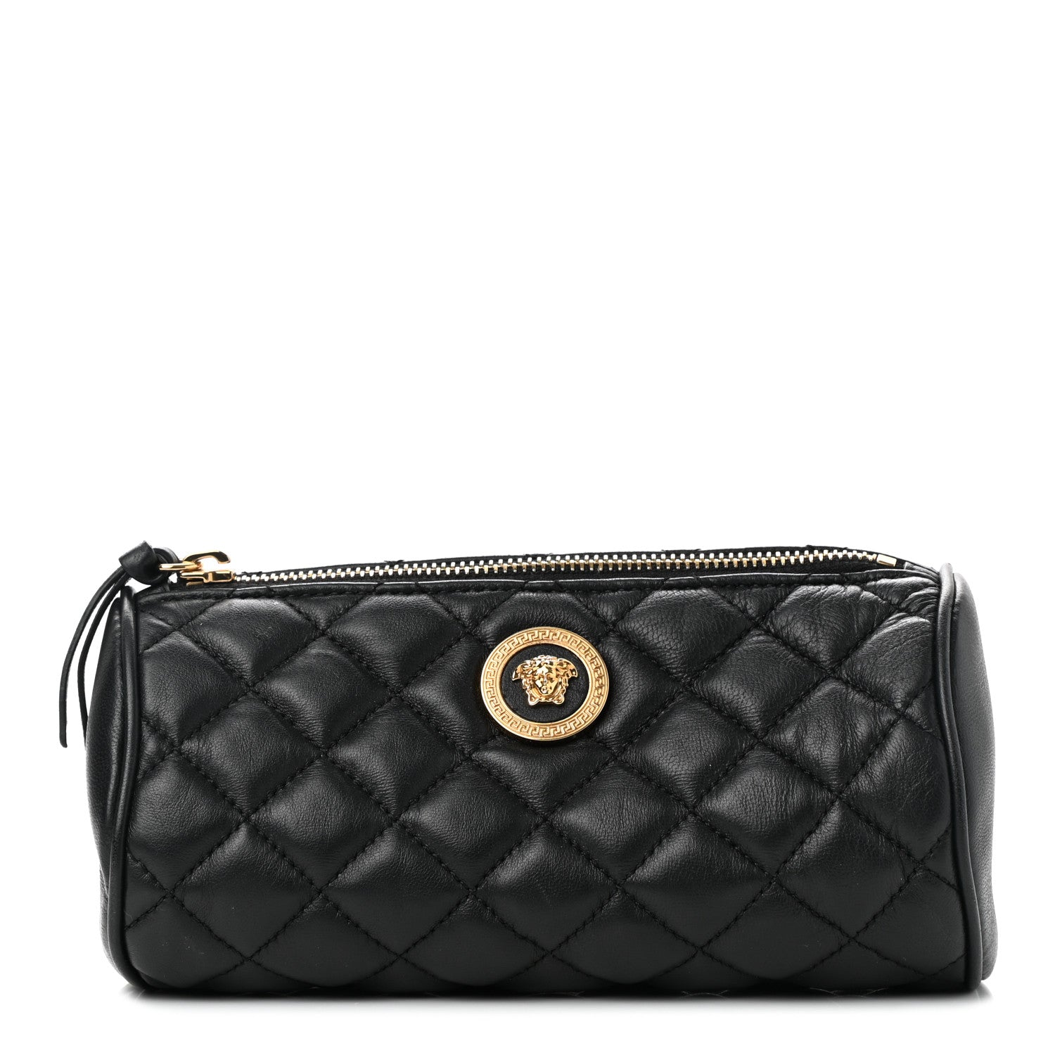 Versace Nappa Quilted Medusa Pouch Black 1 of 7