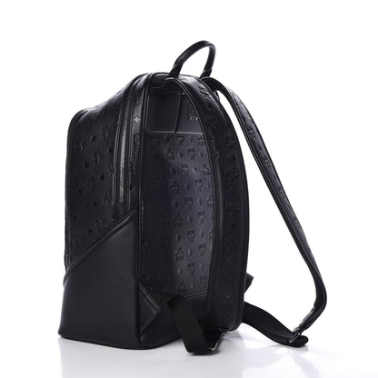 MCM Calfskin Ottomar Monogram Duke Backpack Black 3 of 6