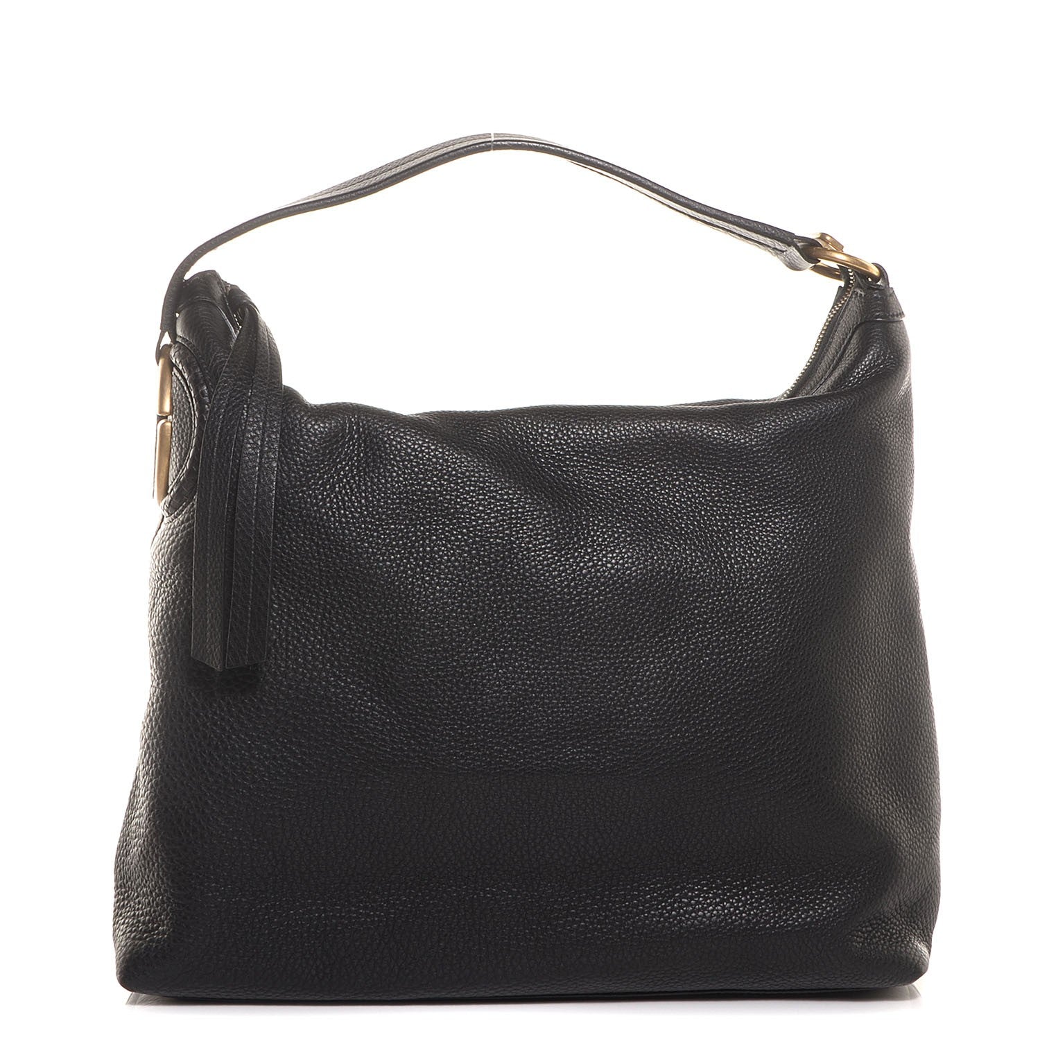 Gucci Leather Medium Twill Hobo Black 1 of 9
