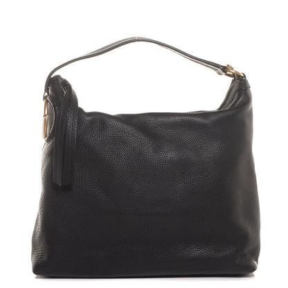 Gucci Leather Medium Twill Hobo Black 1 of 9