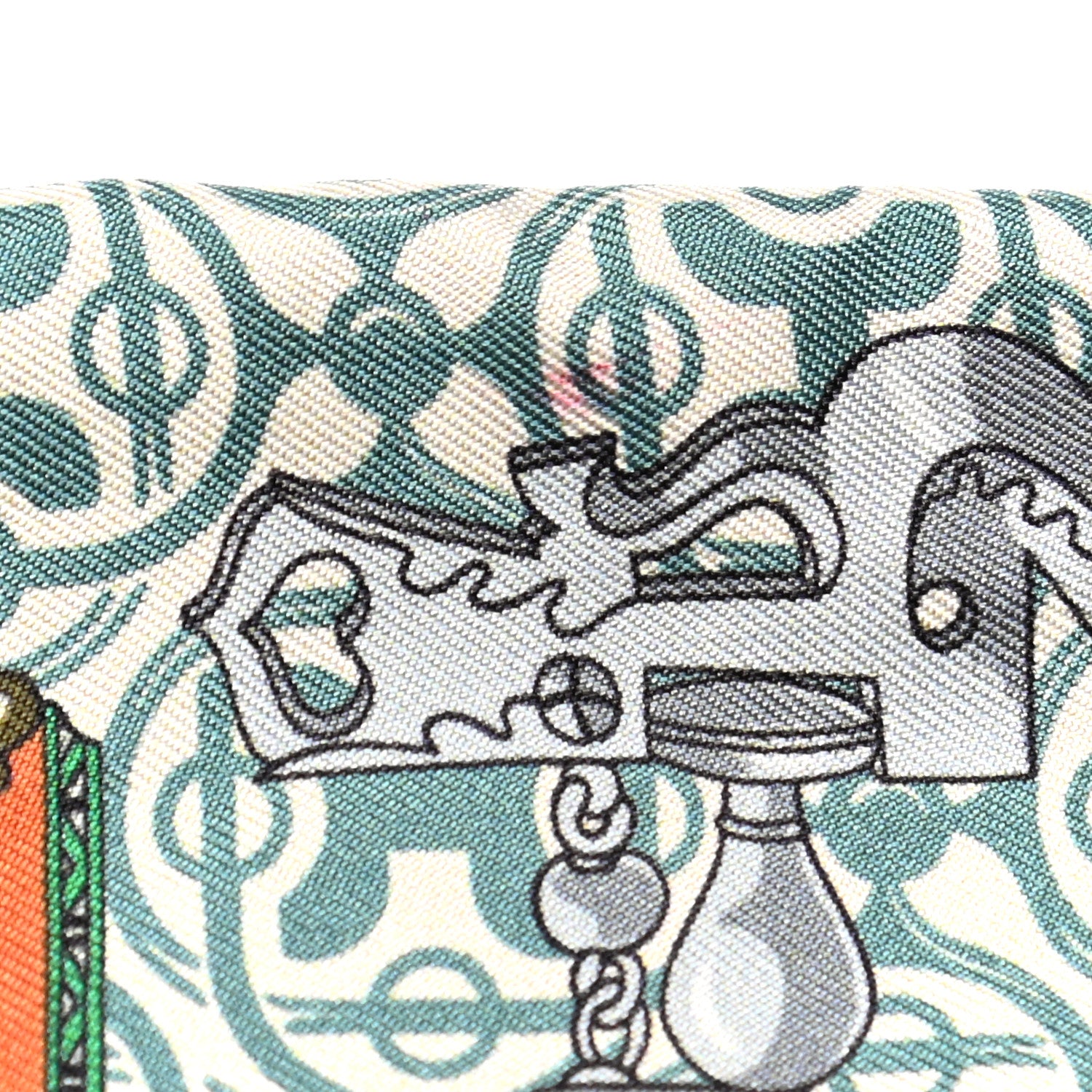 Hermes Silk Mors Et Gourmettes Remix Twilly 5 of 6