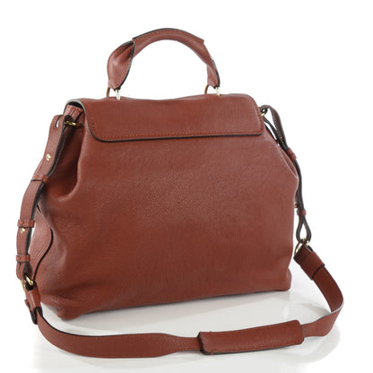 Chloe Calfskin Medium Elsie Satchel Whiskey 3 of 8