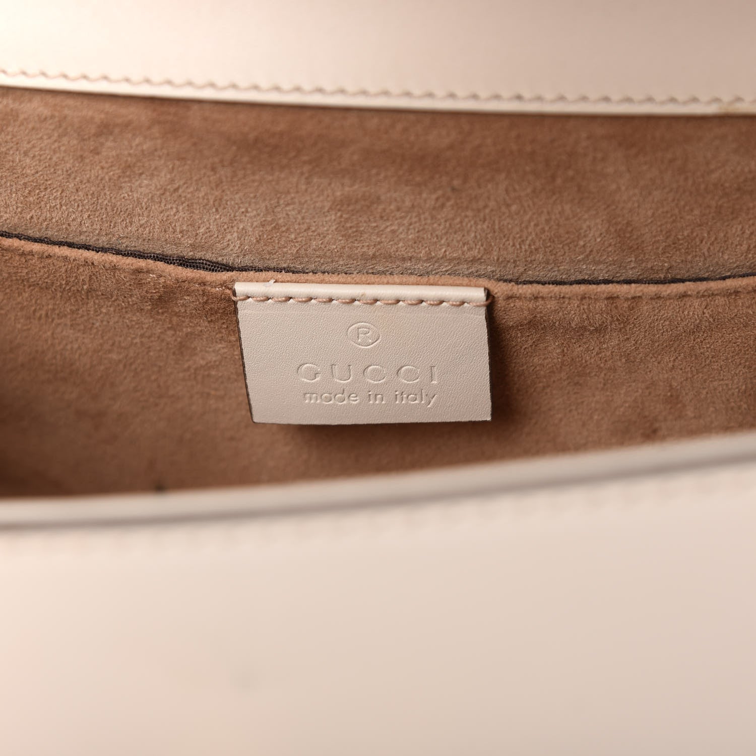 Gucci Calfskin Mini Sylvie Top Handle Bag White 6 of 12