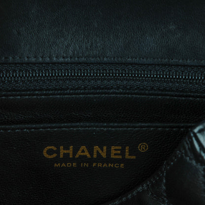 Chanel Lambskin Quilted Mini Square Flap Black 7 of 8