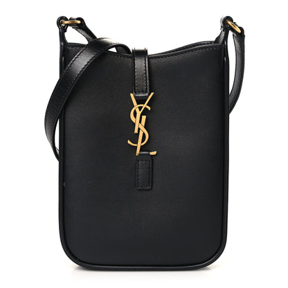 Saint Laurent Smooth Calfskin Mini Le 5 A 7 Vertical Hobo Black 1 of 10