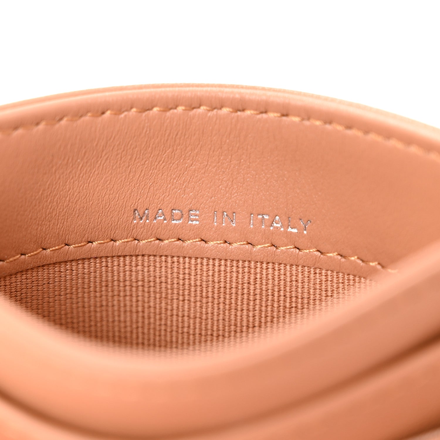 Chanel Grained Calfskin Quilted Card Holder Brown 7 of 8