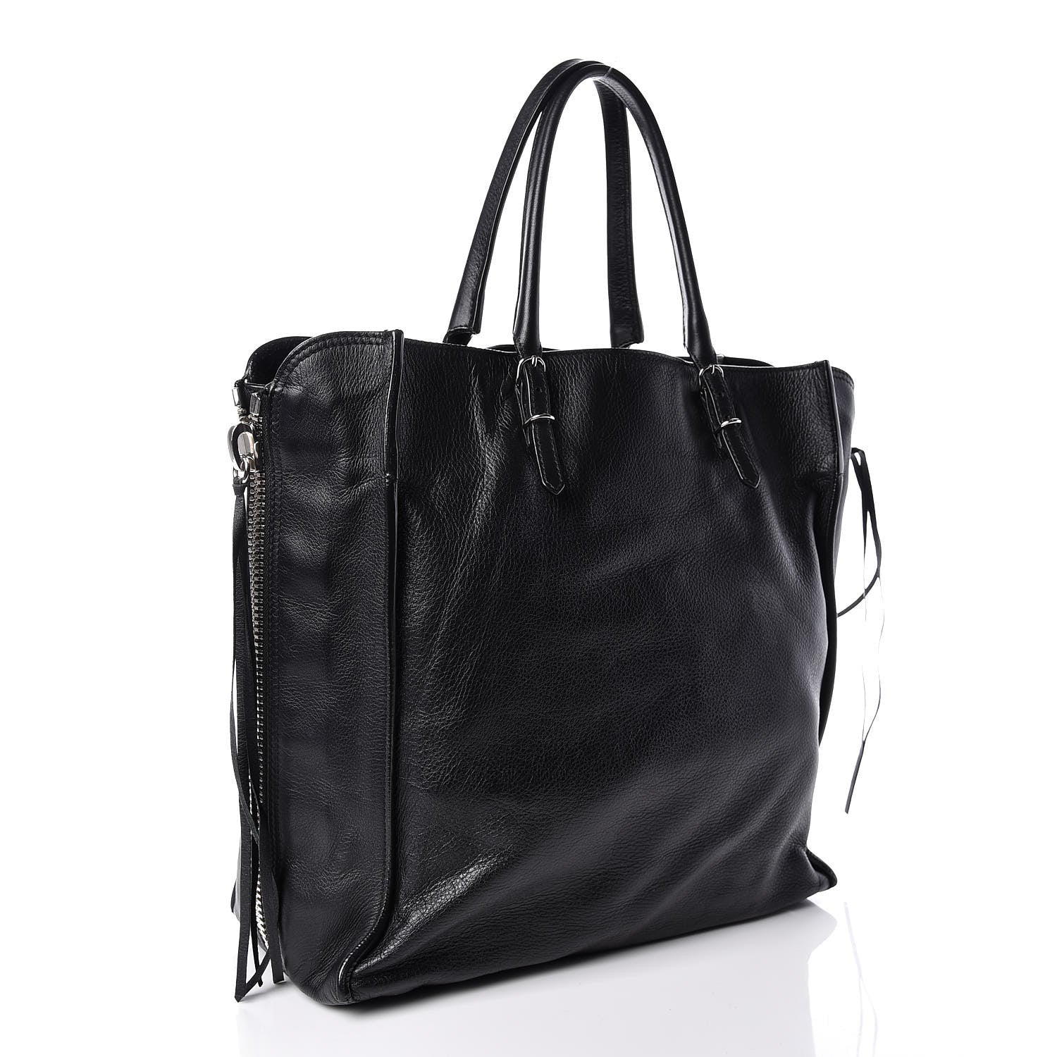 Balenciaga Veau Papier A5 Zip Around Tote Black 3 of 13