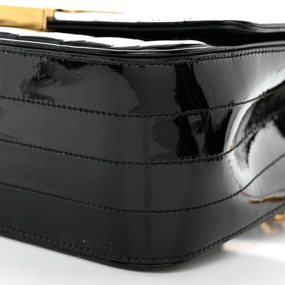 Saint Laurent Patent Matelasse Monogram Large Vicky Chain Bag Black 11 of 11