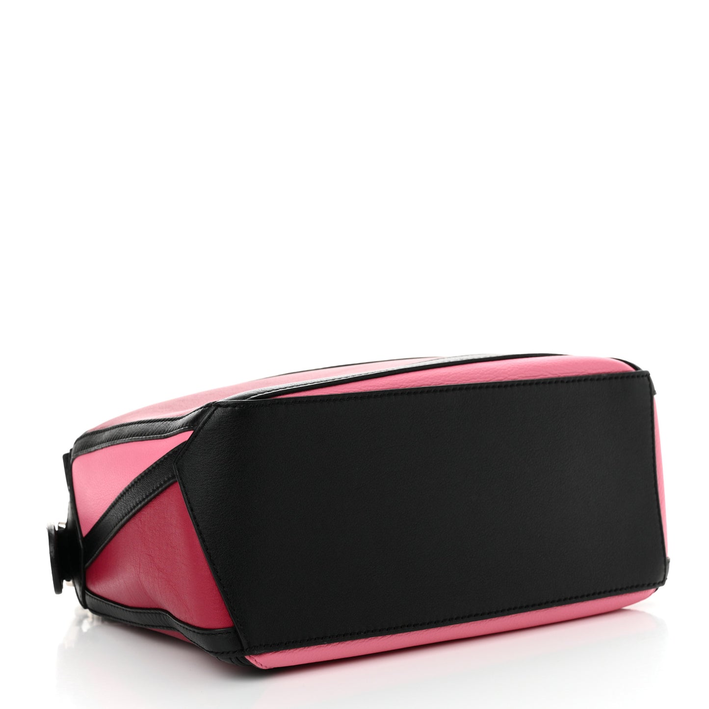 Calfskin Small Graphic Puzzle Bag Raspberry Wild Rose
