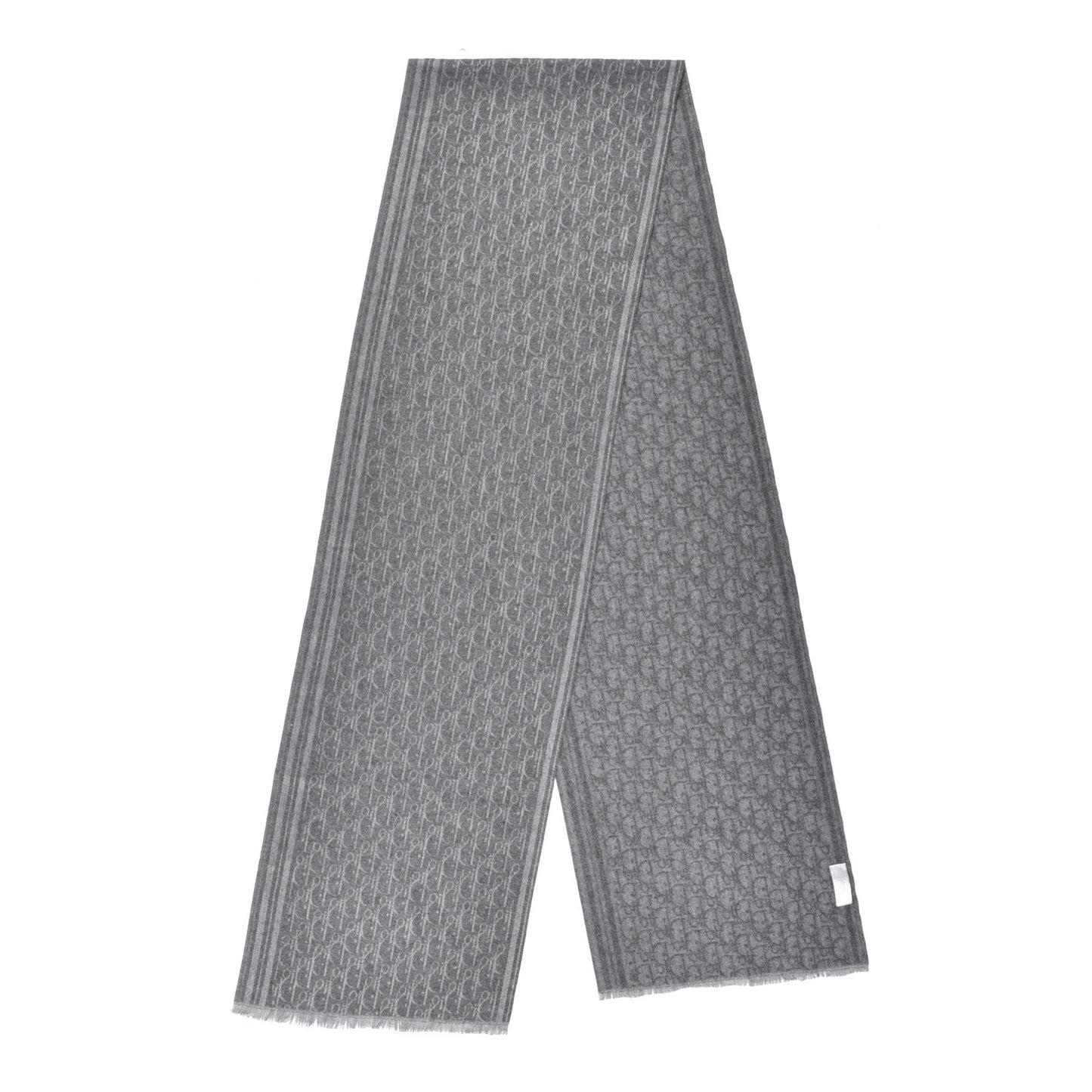 Cashmere Oblique Scarf Gray