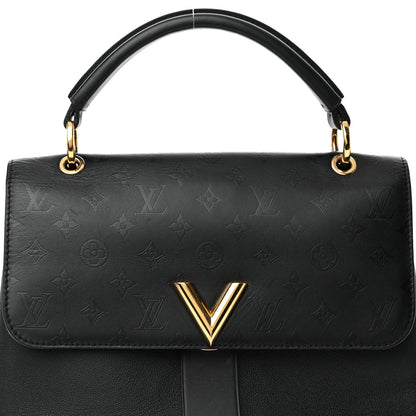 Louis Vuitton Calfskin Monogram Very One Handle Black 7 of 16