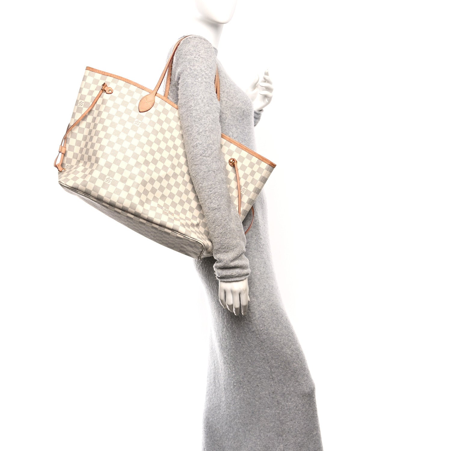 Louis Vuitton Damier Azur Neo Neverfull GM Rose Ballerine 2 of 11