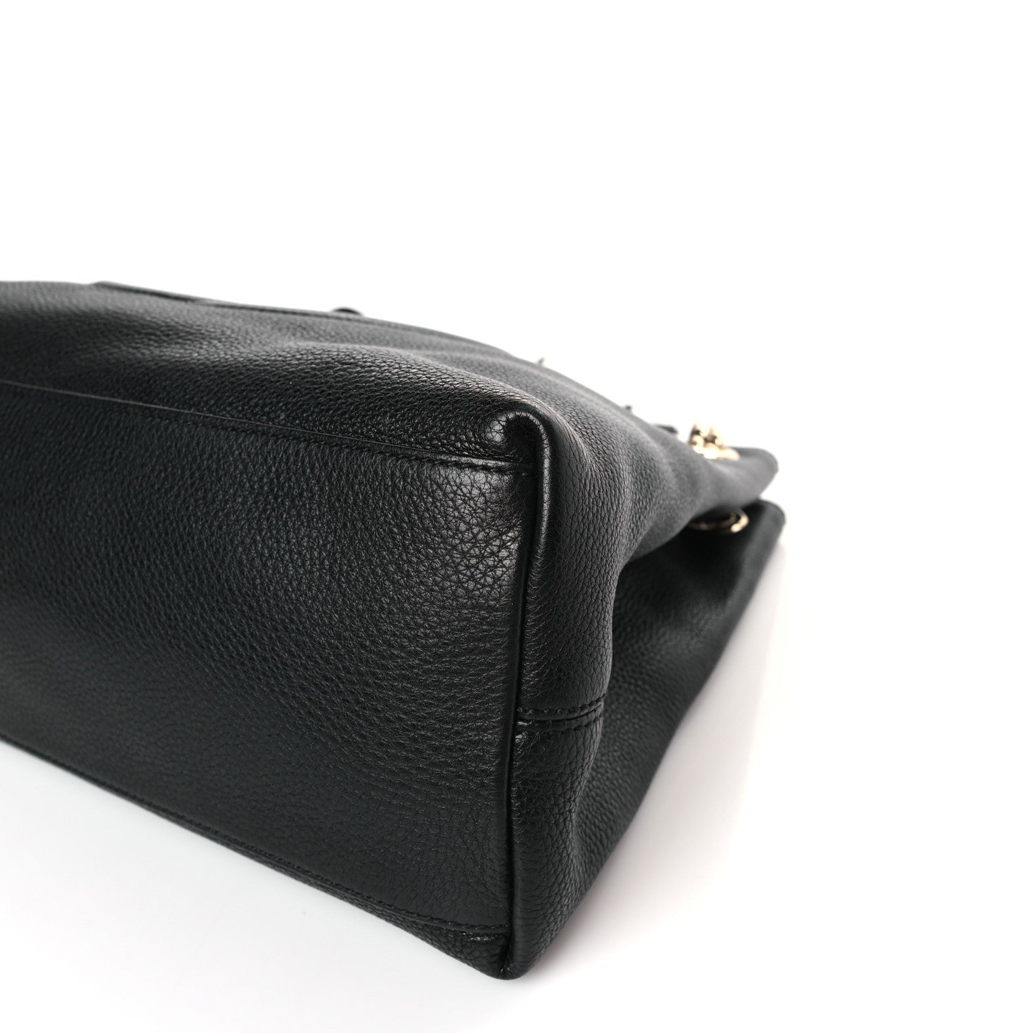 Gucci Pebbled Calfskin Medium Soho Chain Shoulder Bag Black 9 of 9