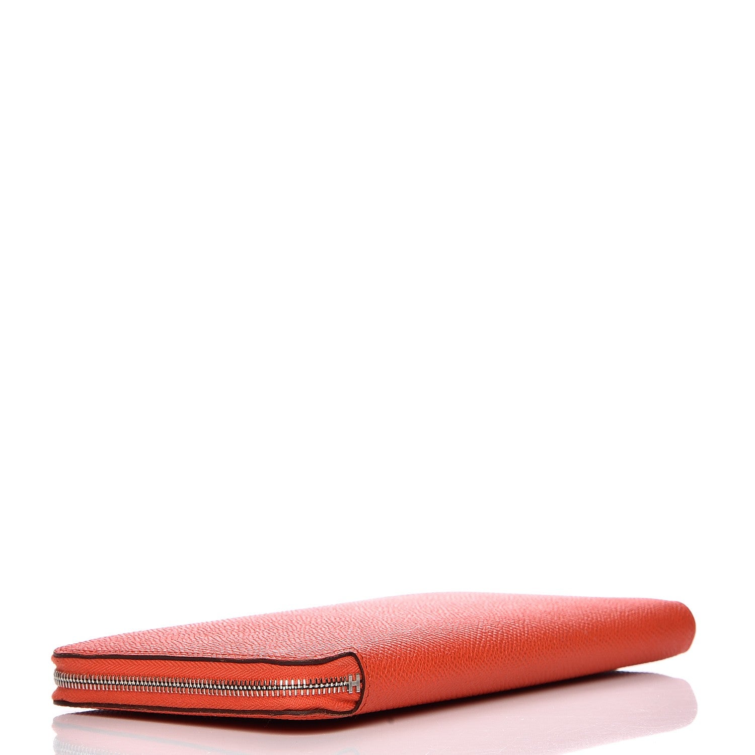 Hermes Epsom Barenia Silk'In Wallet Orange Poppy Fauve Rose Candy 4 of 8