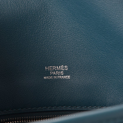 Hermes Veau Swift Mini Sac Berline Bleu Thalassa 6 of 9