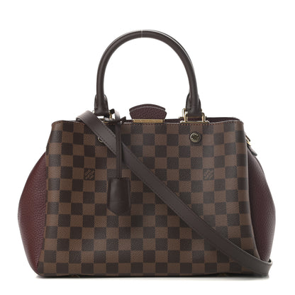 Louis Vuitton Damier Ebene Cuir Taurillon Brittany Bordeaux 1 of 11