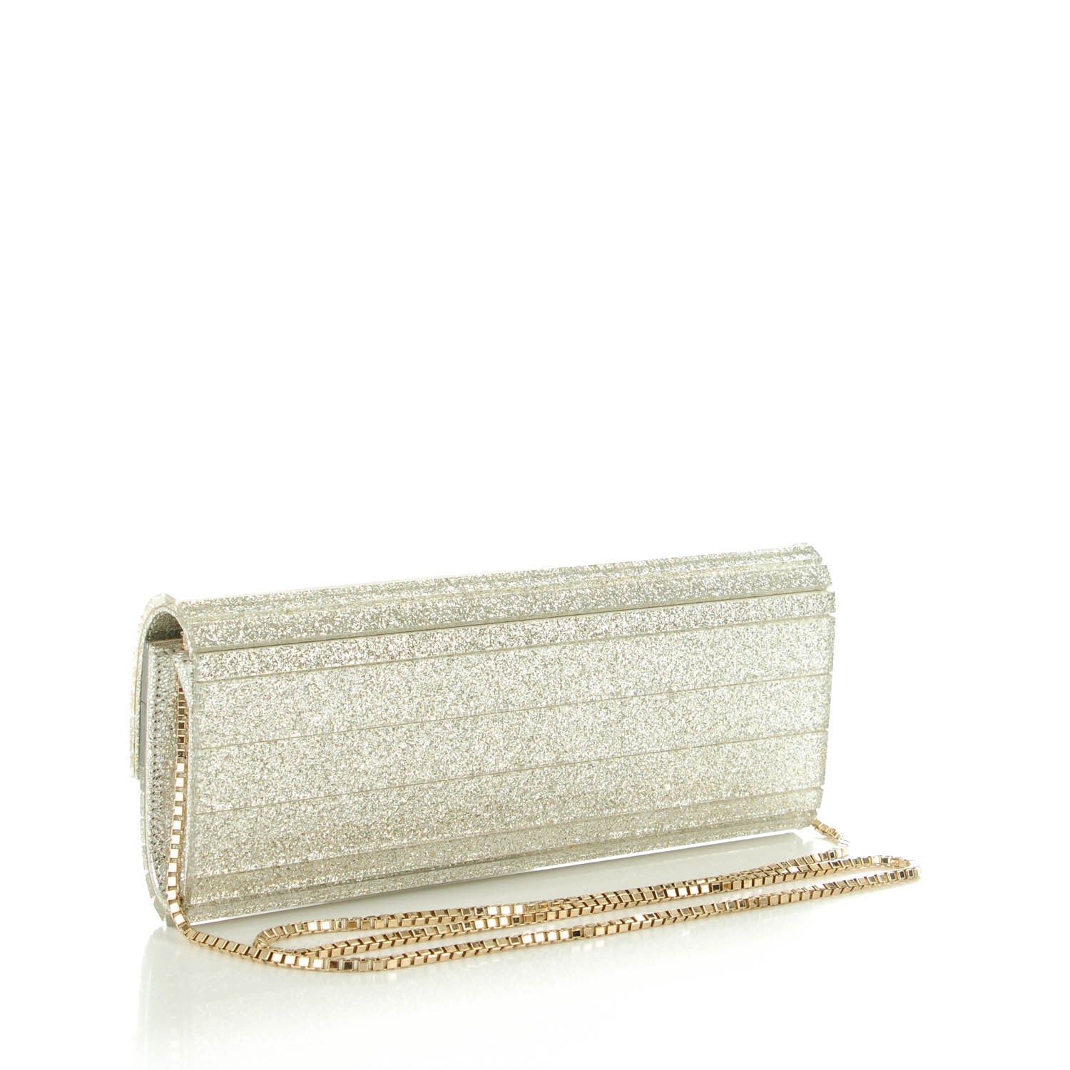 Jimmy Choo Acrylic Glitter Sweetie Clutch Champagne 3 of 7