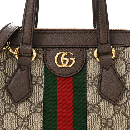 Gucci GG Supreme Monogram Small Ophidia Tote Bag Brown 8 of 12