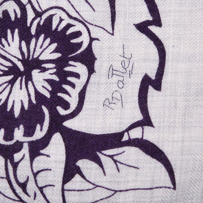 Hermes Cashmere Silk Jungle Love Tattoo Shawl 140 Gris Chine Iris 5 of 6