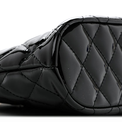 Chanel Patent Quilted Shiny Coco Small Shopping Bag Black 9 of 12