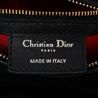 Christian Dior Lambskin Cannage Medium Lady Dior Black 6 of 11