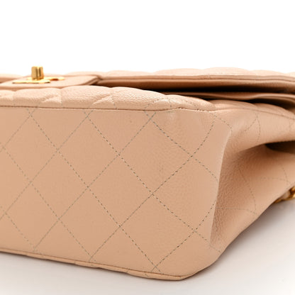 Chanel Caviar Quilted Jumbo Double Flap Beige 10 of 10