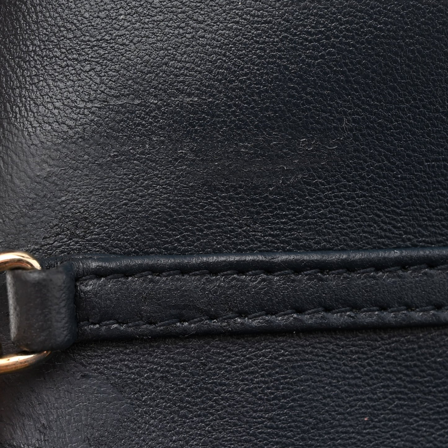 Metallic Patent Micro-Cannage Diorama Wallet on Chain Pouch Gold