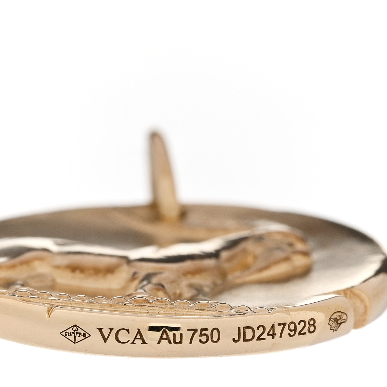 Van Cleef & Arpels 18K Yellow Gold Zodiac Capricorn Pendant 4 of 4