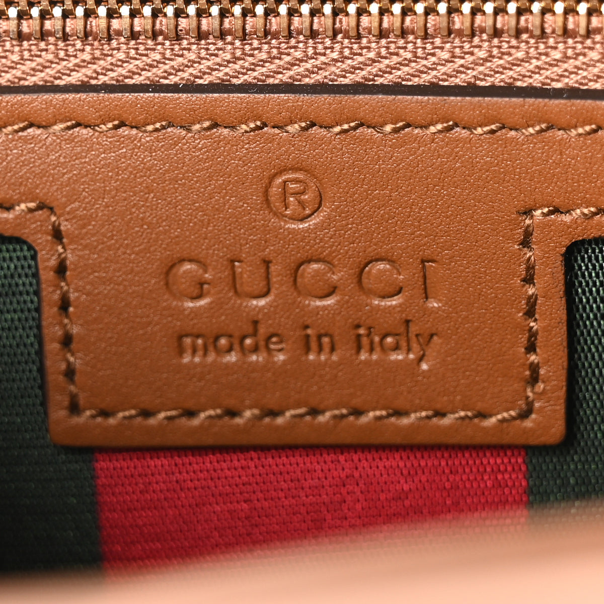 Gucci GG Emblem Monogram Wallet With Strap Beige Brown 6 of 10