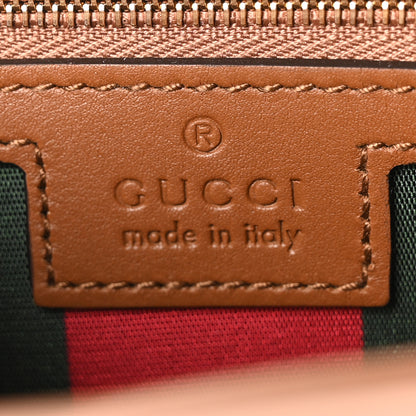 Gucci GG Emblem Monogram Wallet With Strap Beige Brown 6 of 10