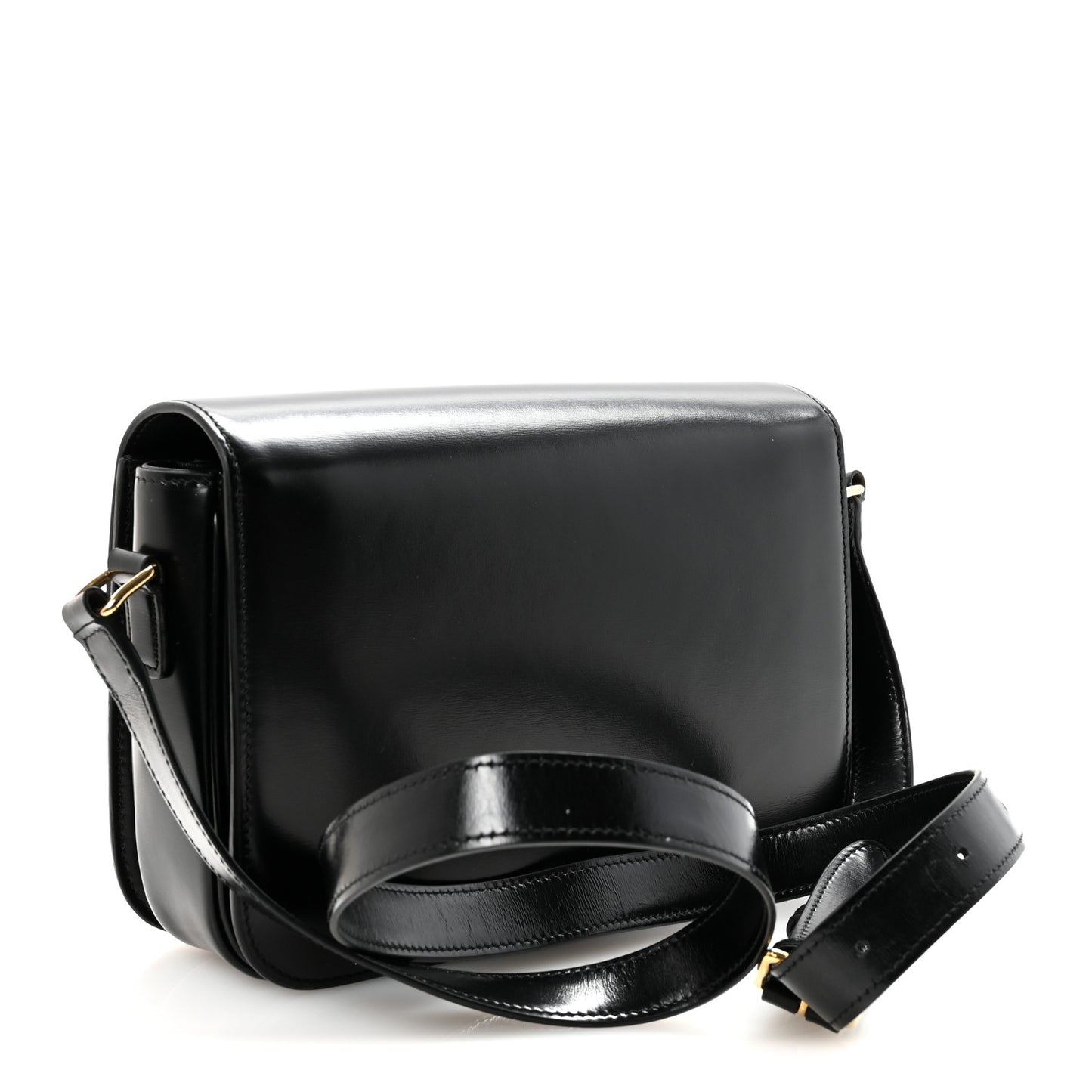 Shiny Calfskin Medium Triomphe Black