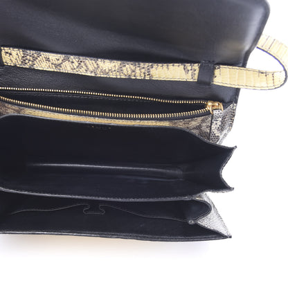 Celine Lizard Medium Classic Box Flap Bag Natural 4 of 10