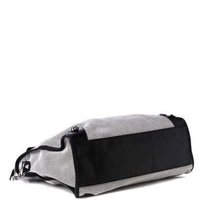 Balenciaga Calfskin Twill Classic Hardware Perforated City Black White 4 of 4