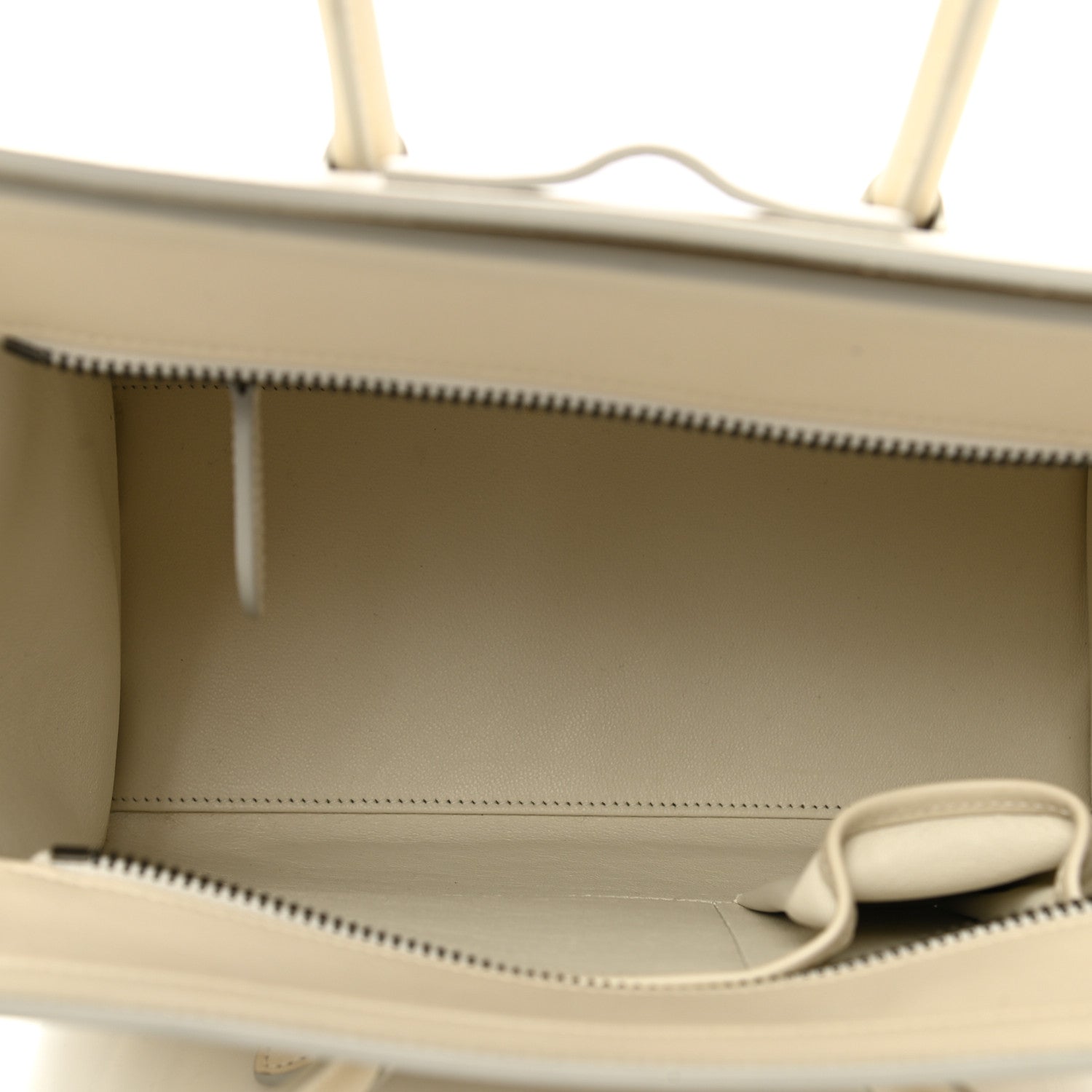 Celine Smooth Calfskin Multicolor Double Stitching Micro Luggage White 5 of 14