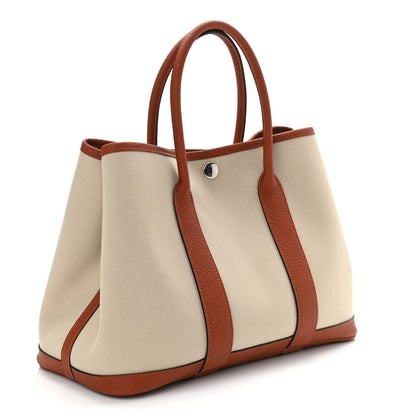 Hermes Twill D Negonda Garden Party 30 TPM Tote Beton Cuivre 3 of 10