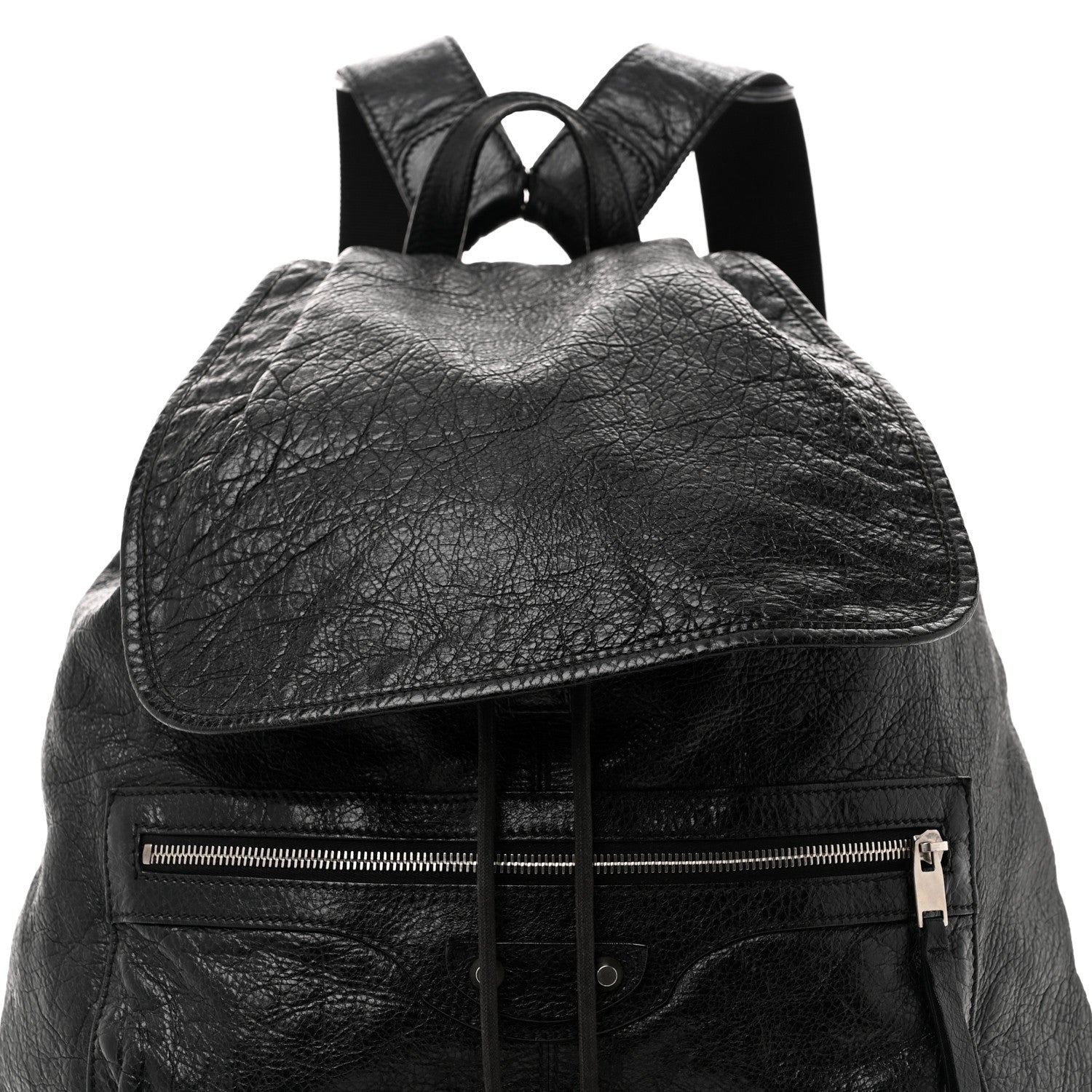 Balenciaga Agneau Classic Silver Hardware S Traveler Backpack Black 8 of 17