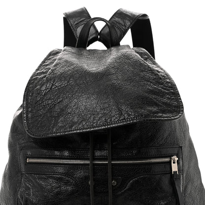 Balenciaga Agneau Classic Silver Hardware S Traveler Backpack Black 8 of 17