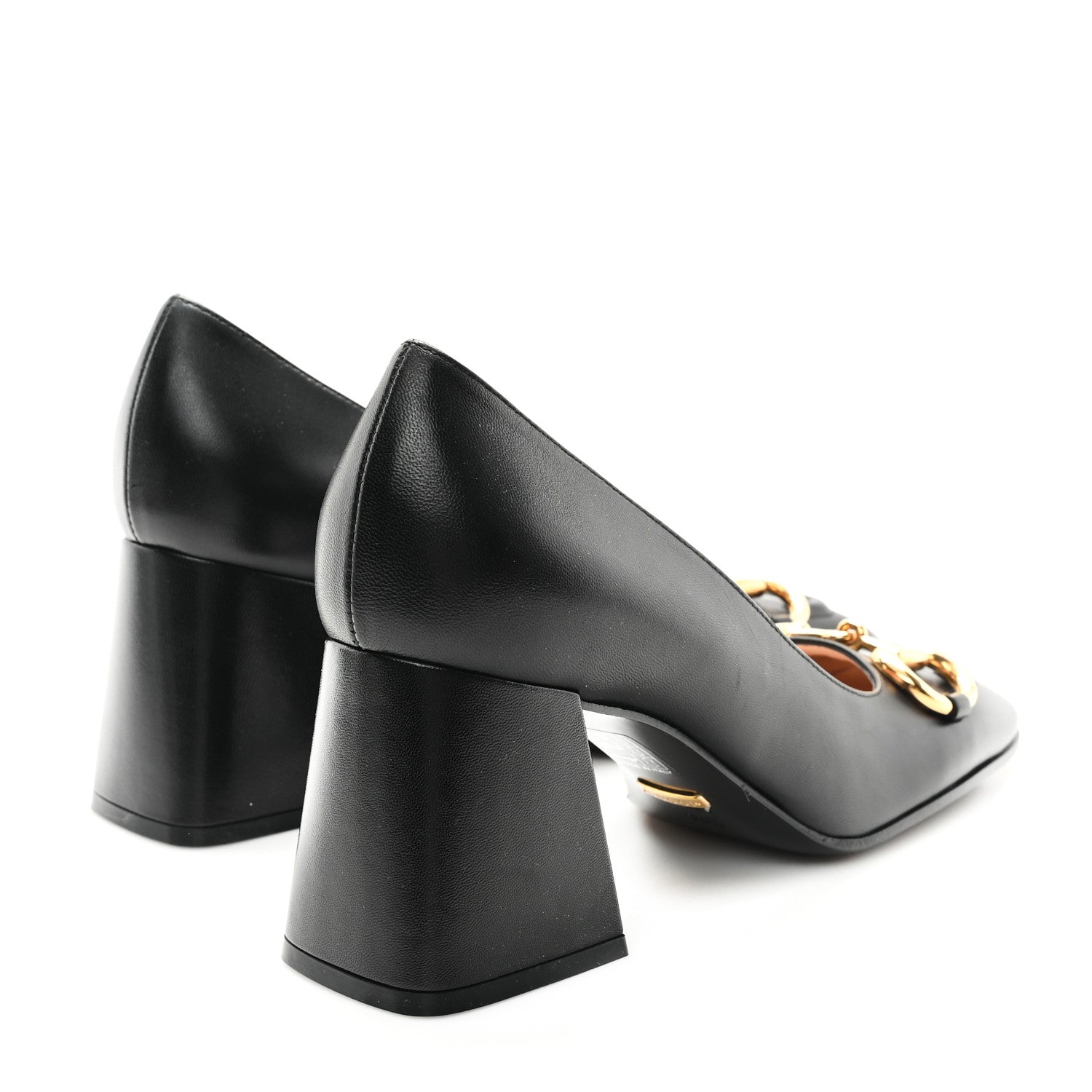 Gucci Malaga Kid Horsebit 75mm Pumps 38.5 Black 5 of 12