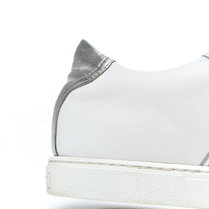 Hermes Nappa Womens Avantage Sneakers 39.5 White Argent 13 of 24