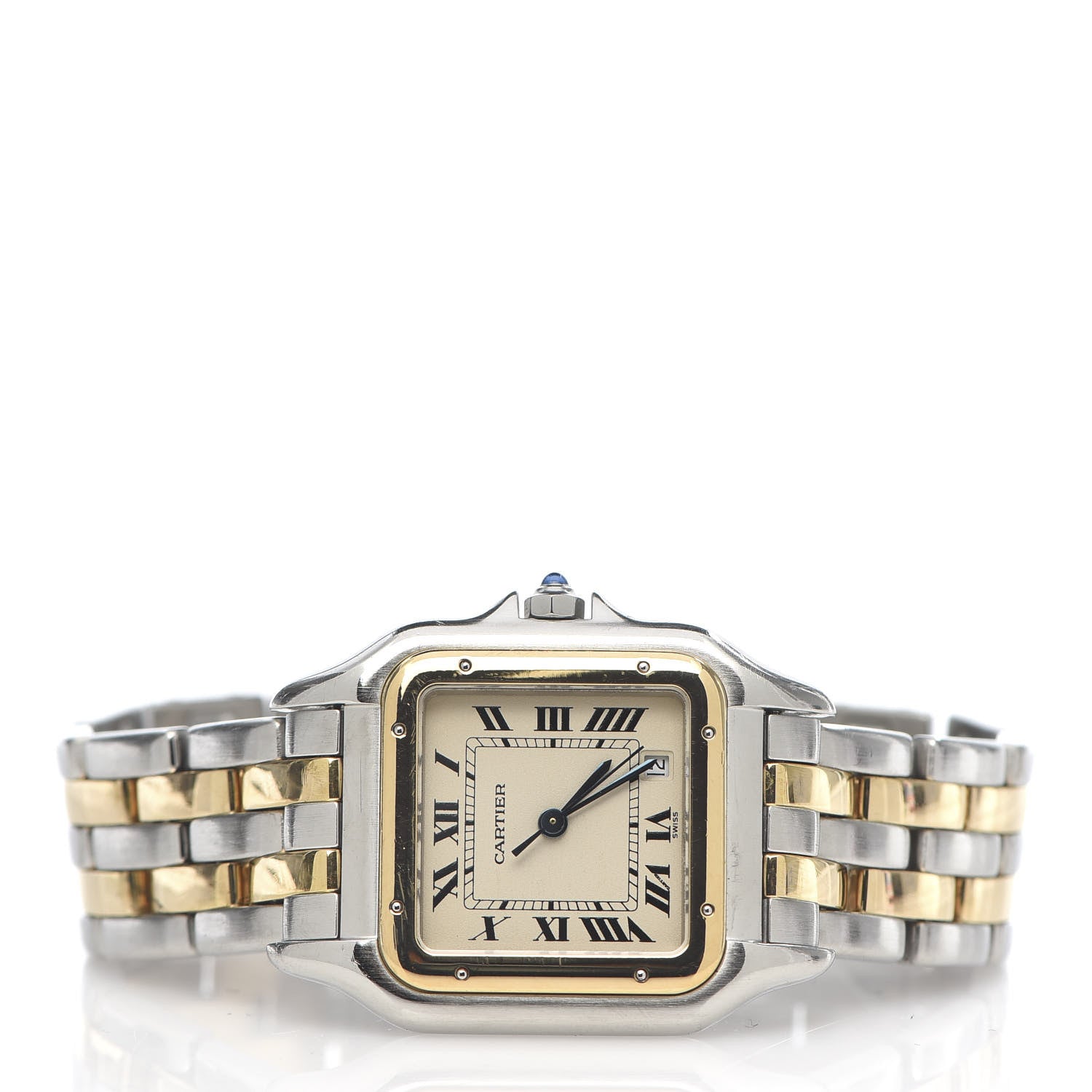 Cartier Stainless Steel 18K Yellow Gold 27mm Panthere Quartz Watch 2 of 5
