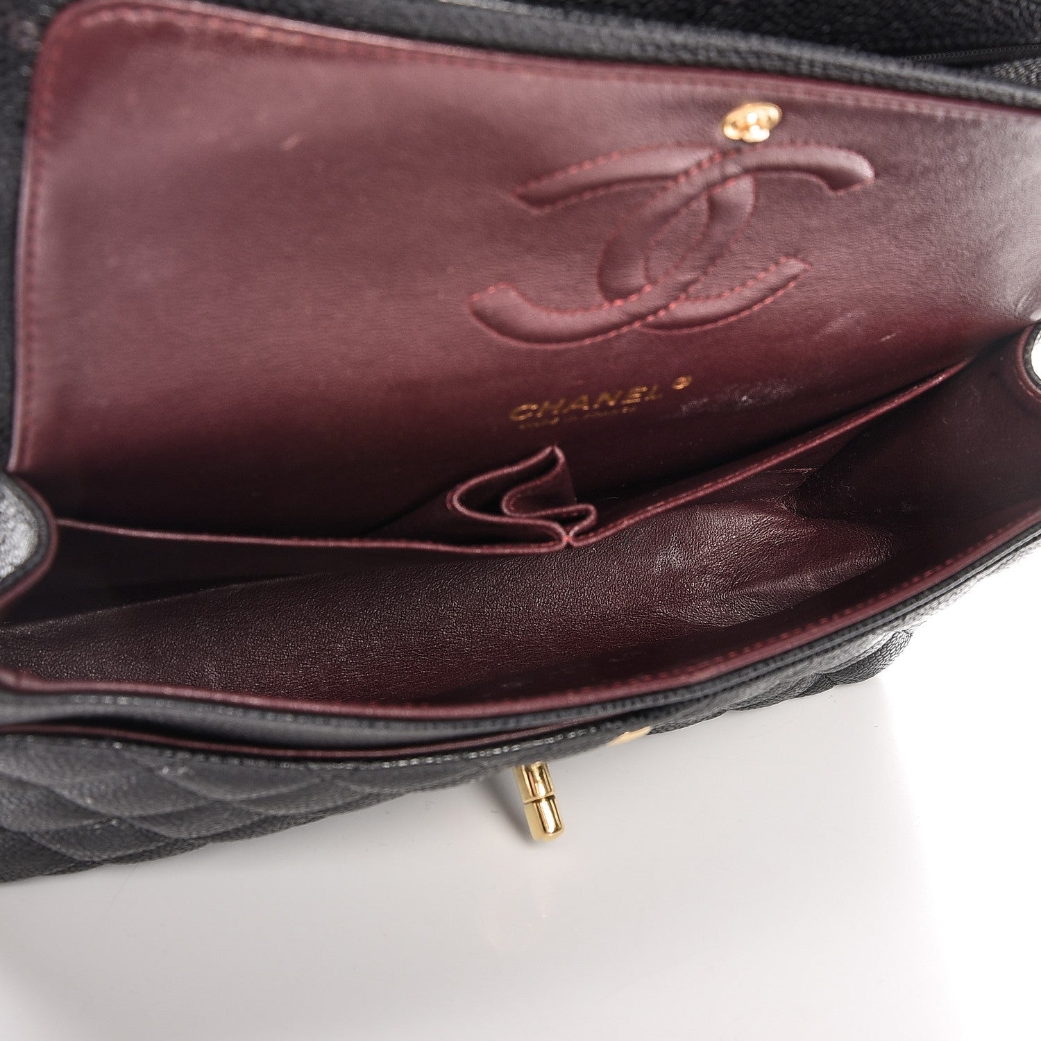 Chanel Caviar Quilted Medium Double Flap Black 5 of 15