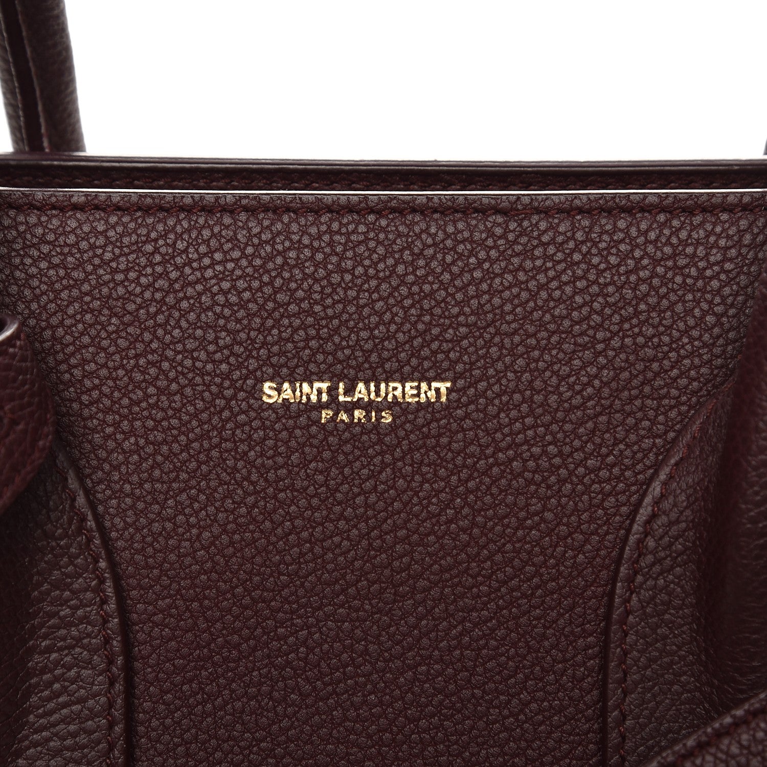 Saint Laurent Grained Calfskin Small Classic Sac De Jour Amaranto 9 of 11