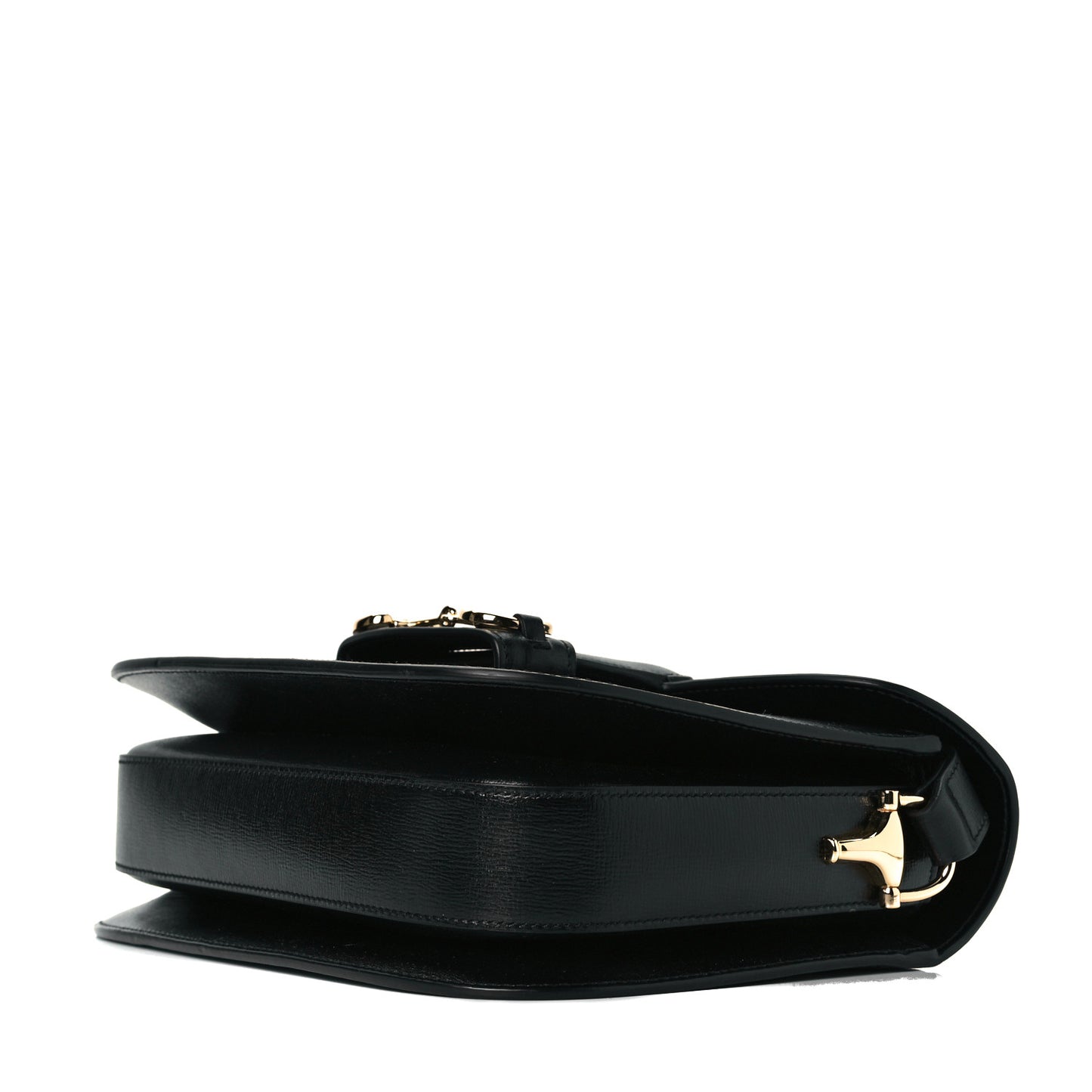 Azalea Calfskin Horsebit 1955 Shoulder Bag Black