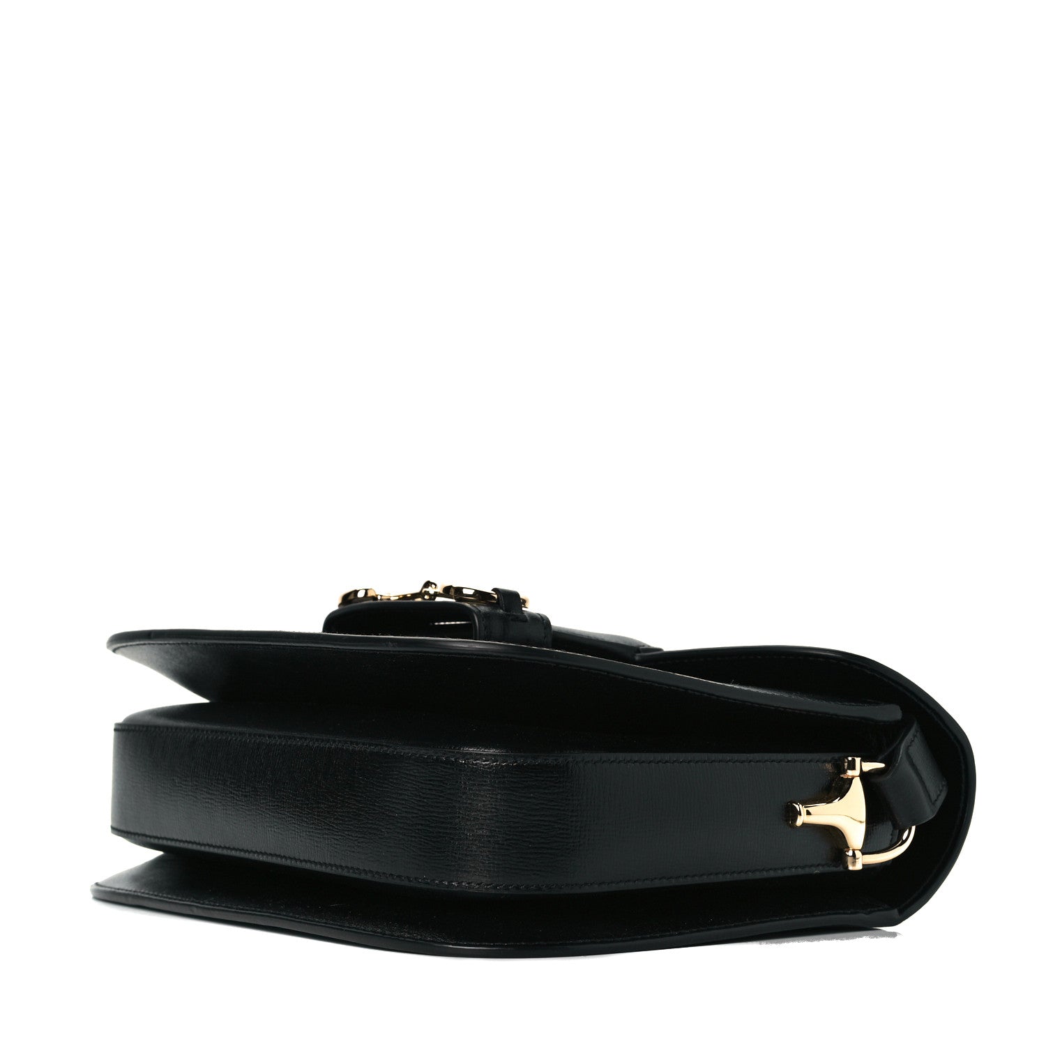 Gucci Azalea Calfskin Horsebit 1955 Shoulder Bag Black 5 of 7