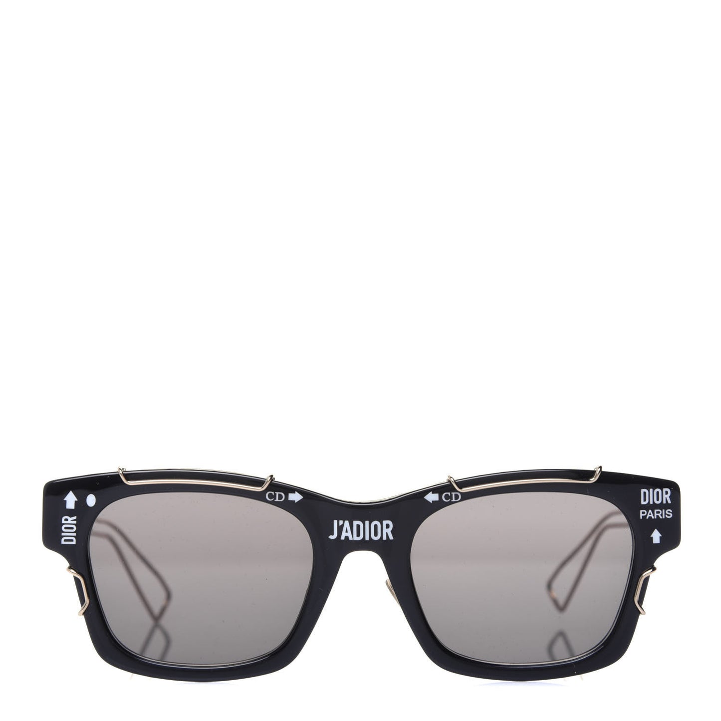 Acetate J'adior Sunglasses Black